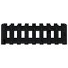 vidaXL Hochbeet Latten-Design Schwarz 100x30x30 cm Massivholz Kiefer