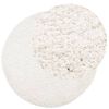 vidaXL Teppich Shaggy Hochflor Modern Creme &Oslash; 120 cm