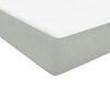 vidaXL Boxspringbett mit Matratze Hellgrau 80x220 cm Samt