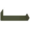 vidaXL Schwebendes Regal 3 pcs Olive Gr&uuml;n 40 x 9 x 2,5 cm Stahl