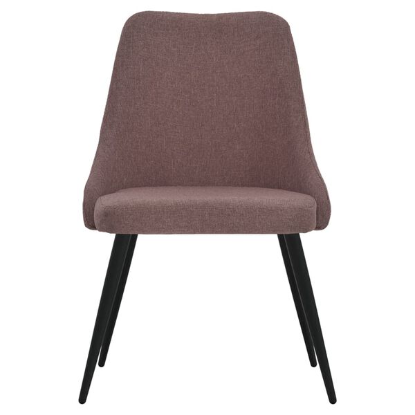 vidaXL Esszimmerst&uuml;hle 4 Stk. Braun Stoff