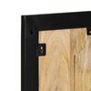 vidaXL Garderobe 40x2x80 cm Raues Massivholz Mango