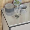 vidaXL K&uuml;chenaufbewahrung mit Regal Silber 60 x 50 x 92 cm Stahl