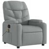 vidaXL Massagesessel Hellgrau Stoff