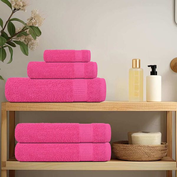 vidaXL Badet&uuml;cher FROGN 10 Stk. Rosa 100x150 cm 360 g/m&sup2;