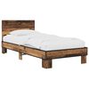 vidaXL Bettgestell mit Kopfteil Altholz 80 x 200 cm Holzwerkstoff