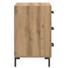 vidaXL Nachttisch Artisan-Eiche 40 x 40 x 66 cm Holzwerkstoff