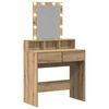 vidaXL Schminktisch Artisan-Eiche 80 x 41 x 144,5 cm Holzwerkstoff