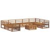 vidaXL Sofagarnituren 10 pcs Natur Massivholz Akazie