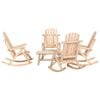 vidaXL 5-tlg. Garten-Lounge-Set Massivholz Fichte