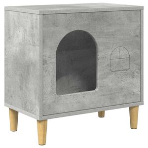 vidaXL Katzenhaus Beton 51 x 30 x 52 cm Holzwerkstoff