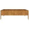vidaXL Hochbeet 100x100x33,5 cm Cortenstahl