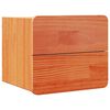 vidaXL Nachttisch 2 pcs Braun 39 x 34 x 33 cm Massivholz Kiefer
