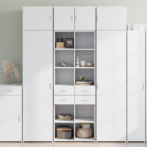 vidaXL Hochschrank Wei&szlig; 70x42,5x225 cm Holzwerkstoff
