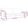 vidaXL Schlafsofa 2-Sitzer mit 2 Kissen Rosa Samt
