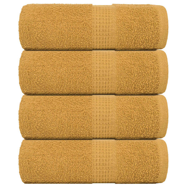vidaXL G&auml;stet&uuml;cher FROGN 4 Stk. Gold 30x50 cm 360 g/m&sup2;