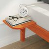 vidaXL Bettgestell mit Nachttischen Wachsbraun 180 x 210 cm