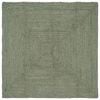 vidaXL Bereichsteppiche Rechtwinklig Olive Gr&uuml;n 120 x 120 cm Jute