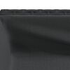 vidaXL Pflanzk&uuml;bel mit Ablage Schwarz Poly Rattan