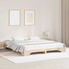 vidaXL Bettrahmen Natur 180 x 200 cm Massives Kiefernholz