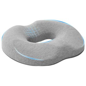 vidaXL Kopfkissen mit Kissen Hellgrau 42 x 37 x 8 cm Baumwolle