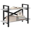 vidaXL B&uuml;cherregal Graues Sonoma 100 x 33,5 x 64 cm Holzwerkstoff