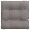 vidaXL Sitzkissen 4 pcs Taupe 40 x 40 x 12 cm Stoff