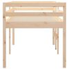 vidaXL Hochbett 90x190 cm Massivholz Kiefer