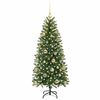 vidaXL K&uuml;nstlicher Weihnachtsbaum mit 150 LEDs Gr&uuml;n 150 cm PE und PVC