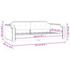 vidaXL Tagesbett Taupe 90x200 cm Stoff