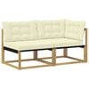 vidaXL Sectional Sofa Einheiten mit Kissen Wei&szlig; 162,5 x 83 x 73 cm