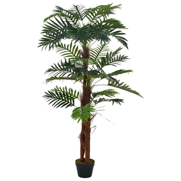 vidaXL K&uuml;nstliche Pflanze Palme mit Topf Gr&uuml;n 165 cm