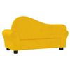 vidaXL Kindersofa Gelb Samt