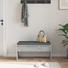 vidaXL Flurbank mit Kissen Beton Grau 83 x 38 x 40 cm