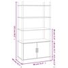 vidaXL Highboard 80x40x153 cm Holzwerkstoff