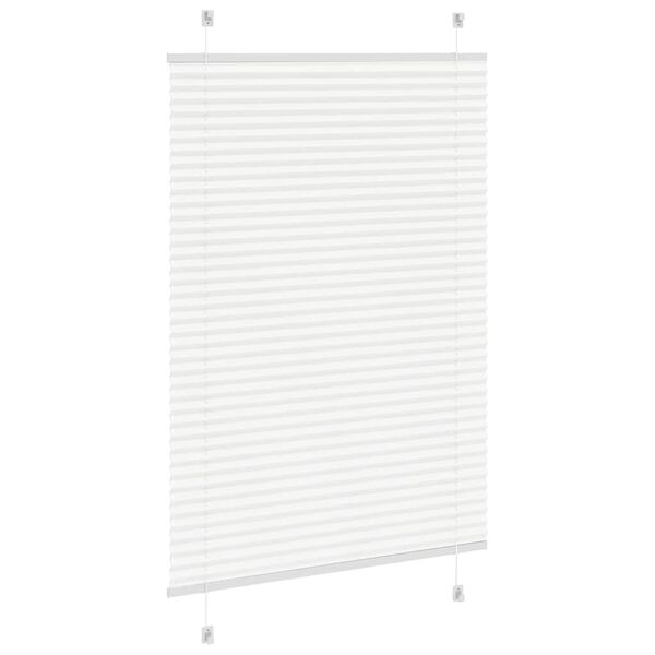 vidaXL Plissee Wei&szlig; 95x150 cm Stoffbreite 94,4 cm Polyester