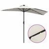 vidaXL Garten-Sonnenschirm Sand 294 x 150 x 224 cm Polyester und Stahl