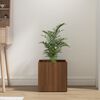 vidaXL Pflanzgef&auml;&szlig; Braun Eichen-Optik 40x40x40 cm Holzwerkstoff