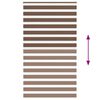 vidaXL Doppelrollo Braun 130x230 cm Stoffbreite 125,9 cm Polyester