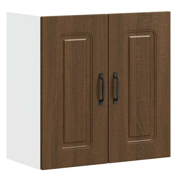 vidaXL K&uuml;chen-H&auml;ngeschrank Kalmar Braun Eichen-Optik Holzwerkstoff