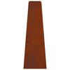 vidaXL Feuerstelle Braun 50 x 35 x 100 cm Wetterfeststahl