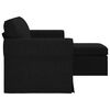 vidaXL Sofa Schwarz Gesamtabmessungen: 195 x 138 x 80 cm (B x T x H)