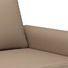 vidaXL 2-Sitzer-Sofa Cappuccino-Braun 120 cm Kunstleder