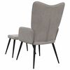 vidaXL Relaxsessel mit Hocker Taupe Stoff