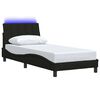vidaXL Bettgestell ohne Matratze "Hanko" Schwarz 90x200 cm Stoff
