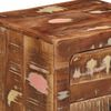 vidaXL Nachttisch 2 Stk. 37x32x50 cm Altholz Massivholz