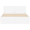 vidaXL Bettgestell mit Kopfteil Wei&szlig; 120x200 cm