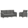 vidaXL Sofa-Set 2 pcs Dunkelgrau Samt