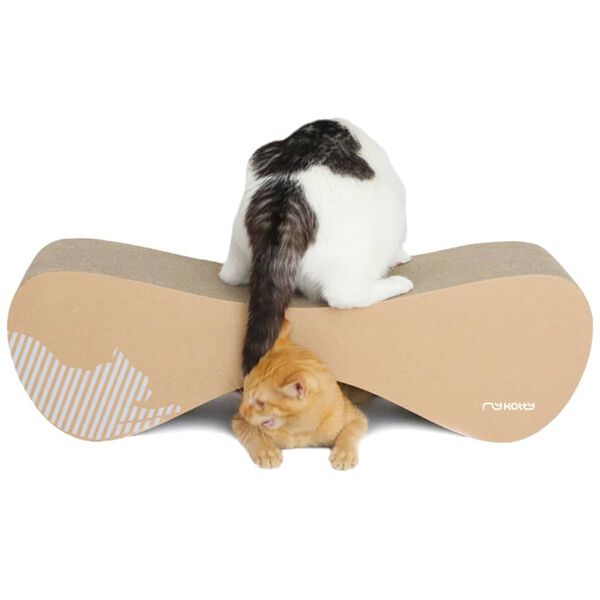 MyKotty Katzen-Kratzm&ouml;bel VIGO 71 x 25 x 21 cm Braun 3085
