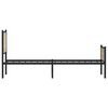 vidaXL Metallbett ohne Matratze Sonoma-Eiche 100x200 cm